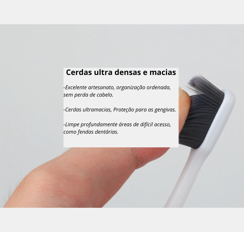 QUEIMA DE ESTOQUE 🔥 - COMPRE 3 LEVE 10 -Escova de Dente de Inspiração Nórdica Nano Premium 😁